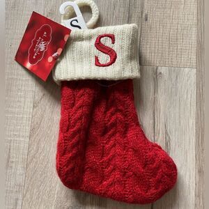 St. Nicholas Square Knitted Embroidered Letter (S)
Mini Christmas Stocking